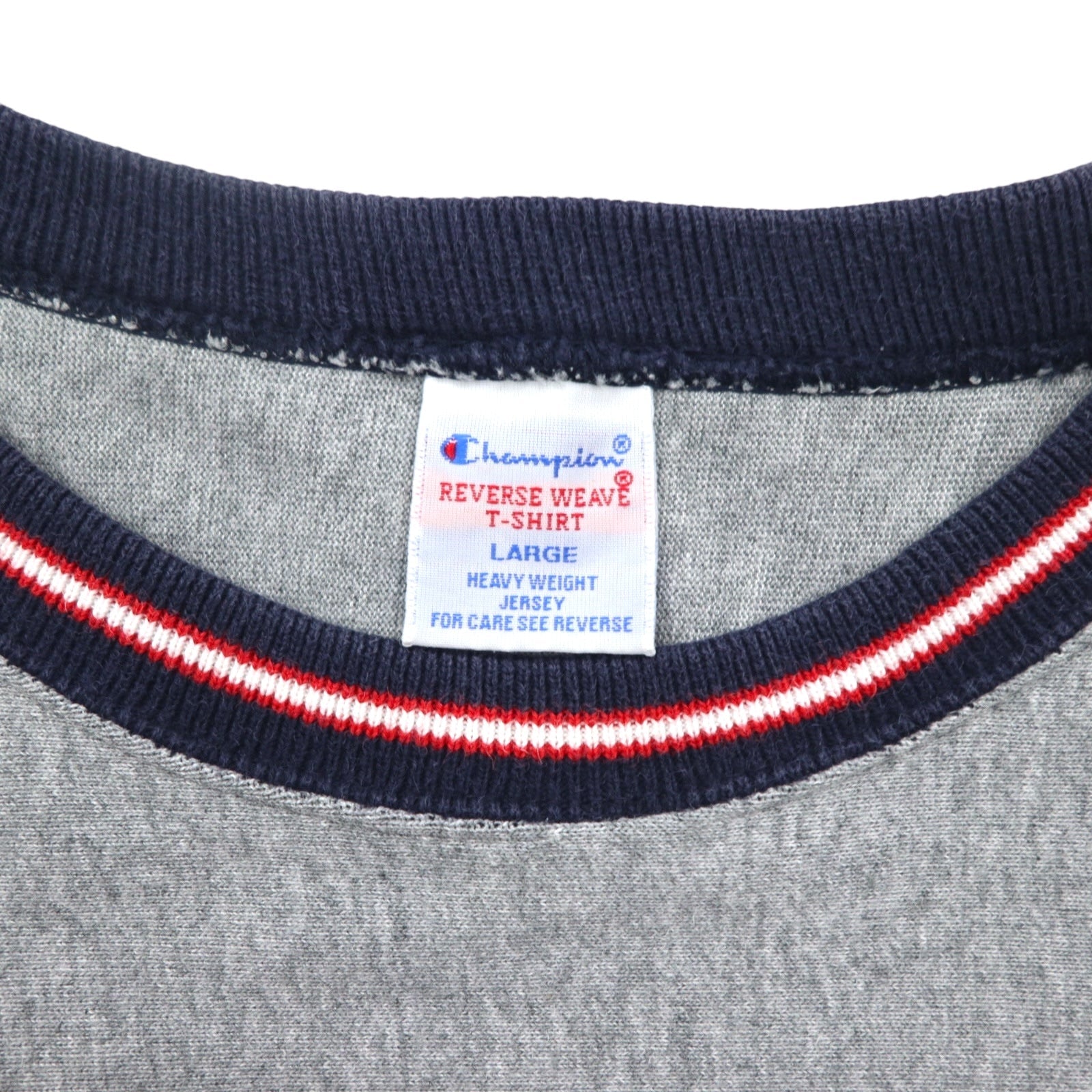 Champion Reverse Weave T-shirt a maniche lunghe con profili a costine, L, grigio, C8-L422
