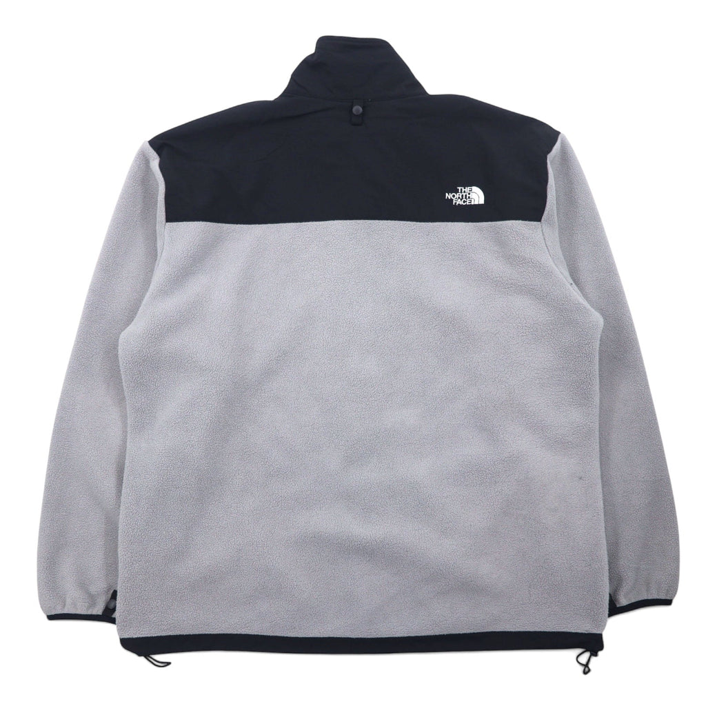 THE NORTH FACE デナリジャケット フリースジャケット XL グレー ポリエステル ロゴ刺繍