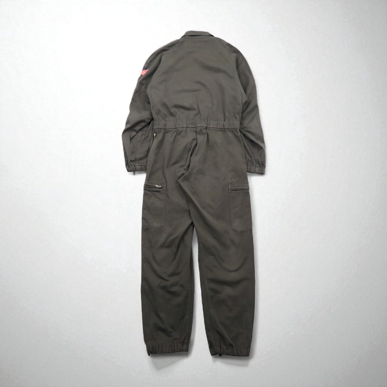 Vintage 80s France Made Jumpsuit J.VEYRIER 80年代 オールインワン つなぎ M カーキ ミリタリー