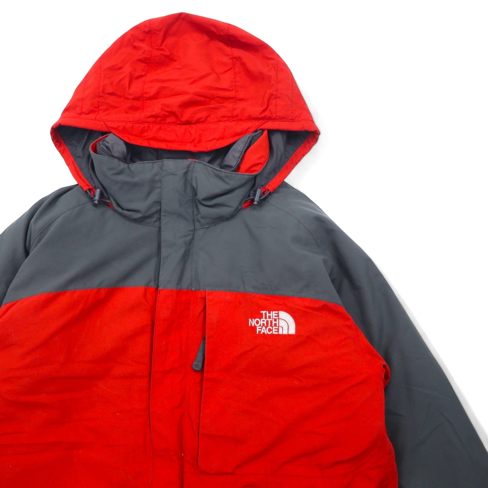 THE NORTH FACE Giacca Mountain 3WAY M Rosso Poliestere Hyvent Impermeabile Liner Rimovibile Doppia Zip