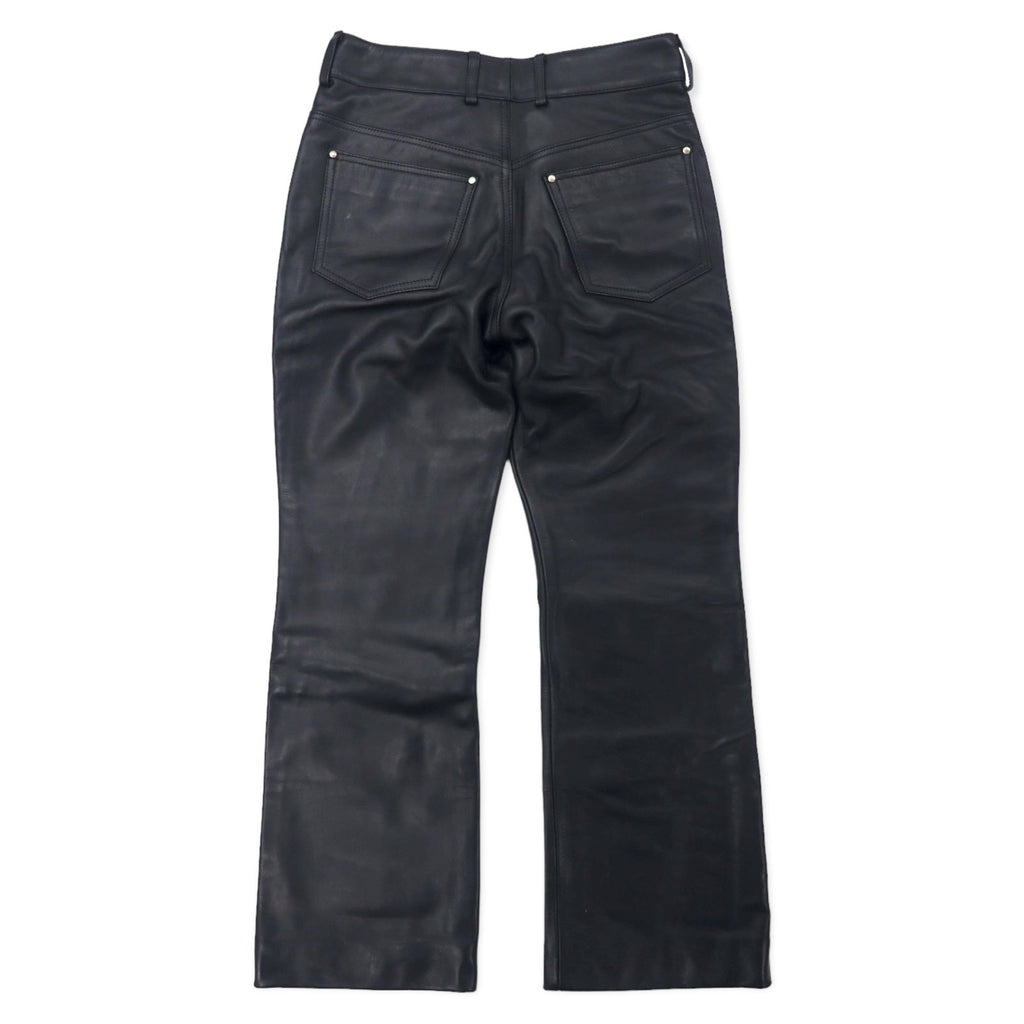 HARLEY DAVIDSON Pantaloni in pelle 31 neri, pelle bovina, patta con cerniera 98146BC