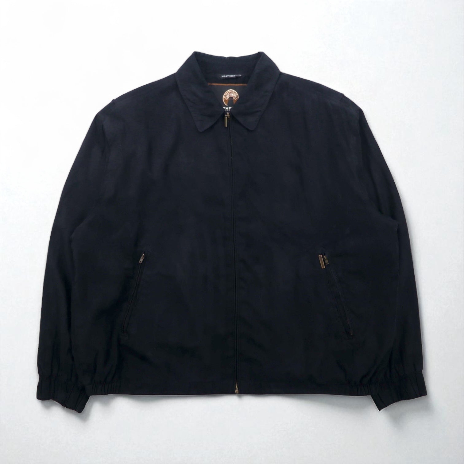 Giacca Harrington WEATHERPROOF in tessuto "peach skin" (mano pesca) 2XL, nera, impermeabile, in poliestere
