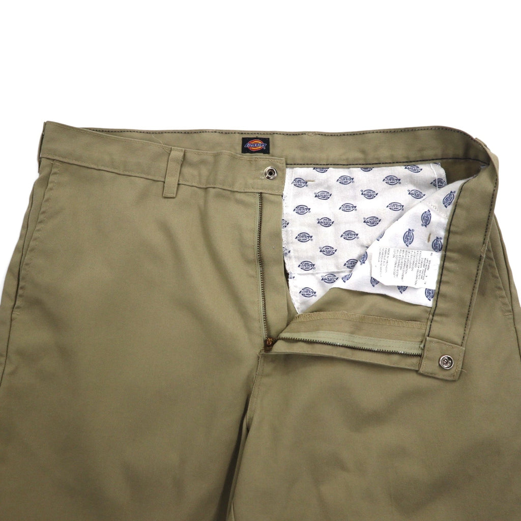 Dickies Pantaloncini corti da lavoro, taglia L, beige, poliestere cotone
