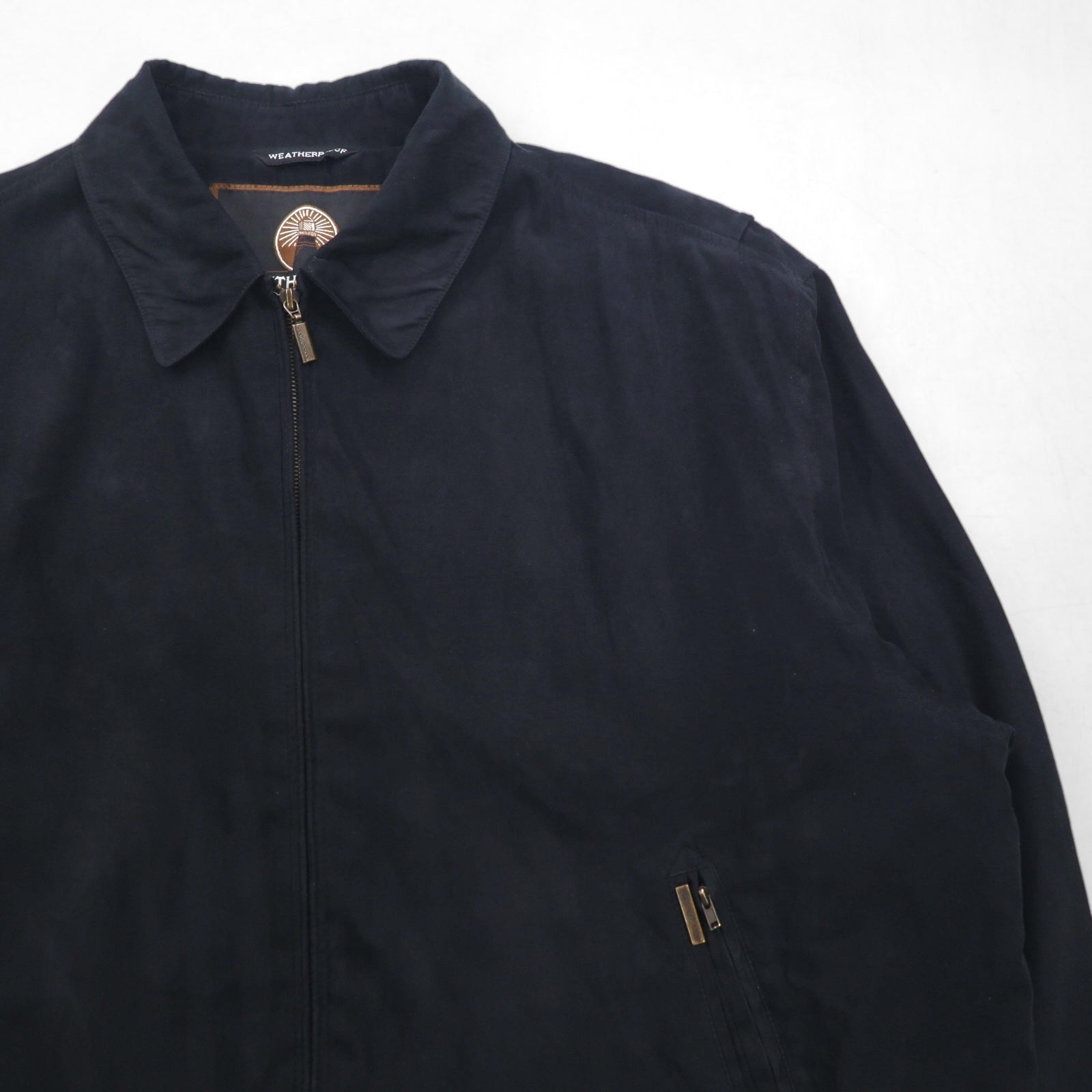 Giacca Harrington WEATHERPROOF in tessuto "peach skin" (mano pesca) 2XL, nera, impermeabile, in poliestere