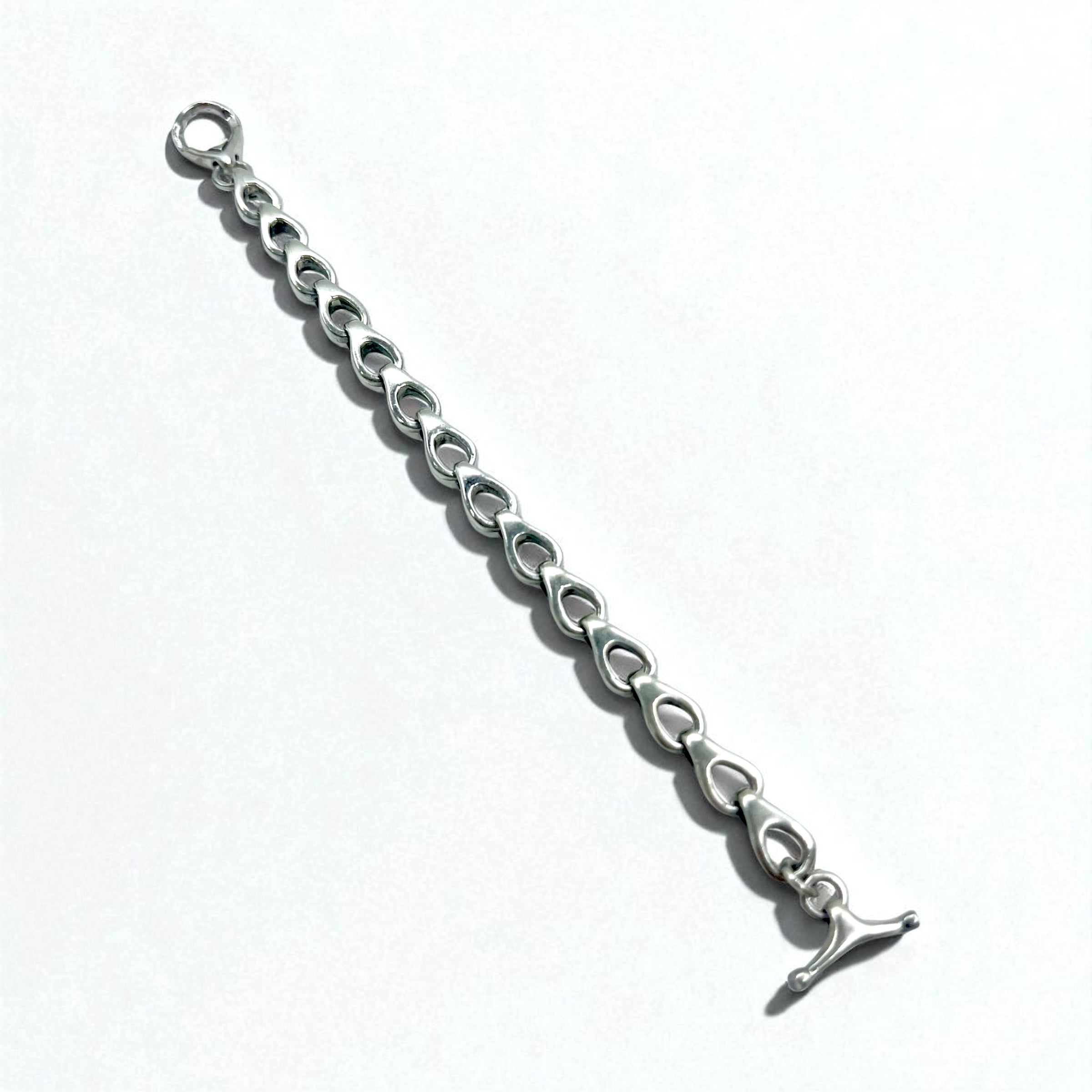 Vintage Silver Chain Bracelet ヴィンテージ シルバー ボリューム チェーン トグル ブレスレット 925