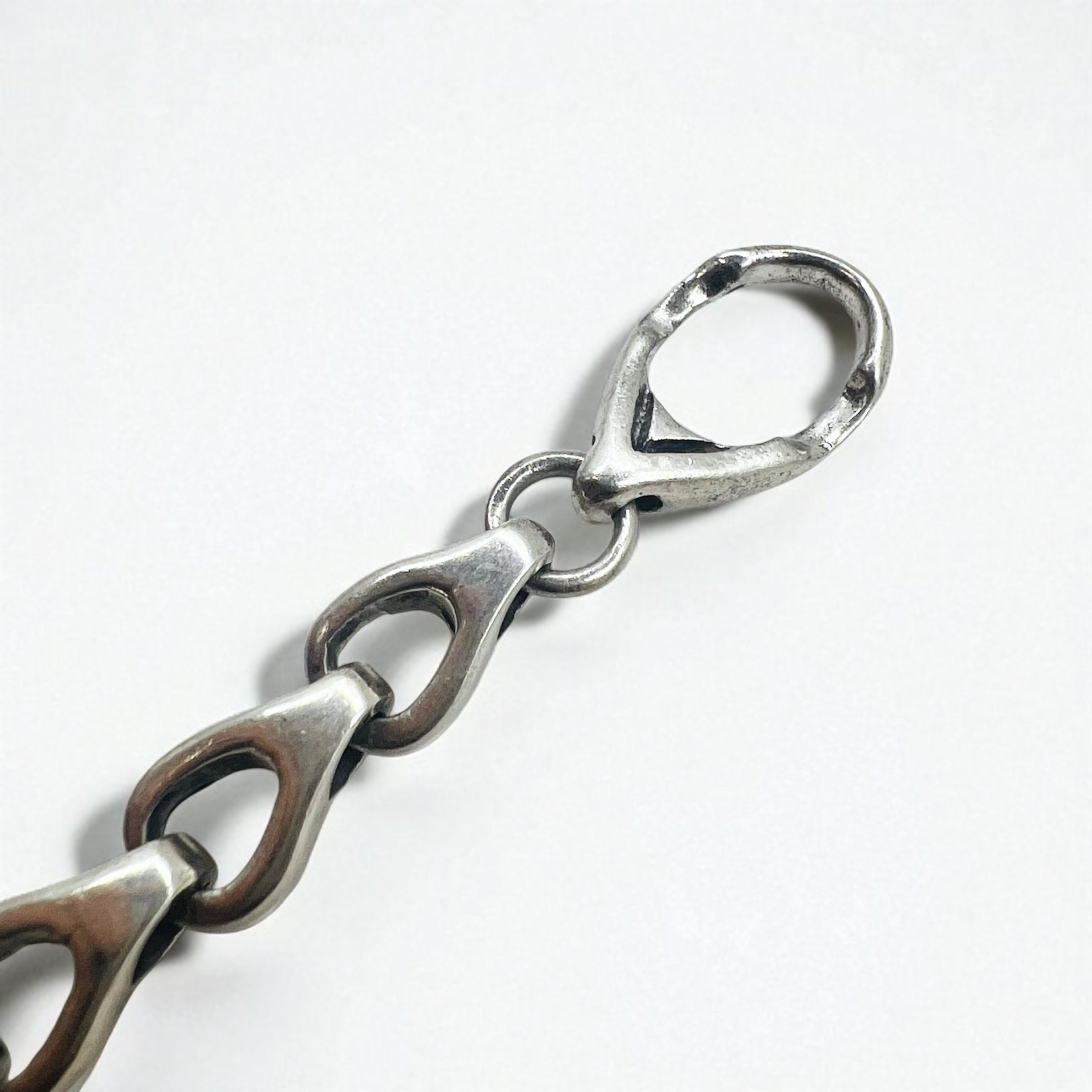 Vintage Silver Chain Bracelet ヴィンテージ シルバー ボリューム チェーン トグル ブレスレット 925