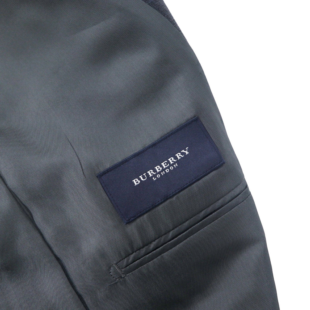Completo BURBERRY 2 bottoni, taglia 98-88-175 AB6, in lana con motivo a quadri grigi, Prodotto in Giappone.