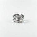 Anello vintage in argento, stile Steampunk, misura 14, in argento 925, Rock