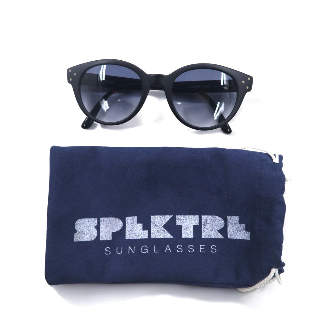 Occhiali da sole Boston SPEKTRE made in Italy neri con lenti sfumate VITESSE