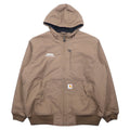 Carhartt Active Jacket, giacca con cappuccio, XL, beige, cotone, Thinsulate, imbottita, Jefferson Quick Duck Rain Defender Active Jacket, impermeabile, 101493