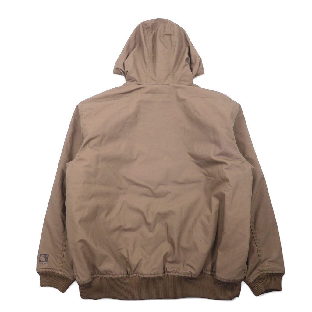 Carhartt Active Jacket, giacca con cappuccio, XL, beige, cotone, Thinsulate, imbottita, Jefferson Quick Duck Rain Defender Active Jacket, impermeabile, 101493