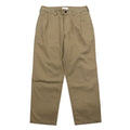 STILL BY HAND Pantaloni in twill di cotone felpato con pinces Chino S Beige PT0194 Fabbricati in Giappone