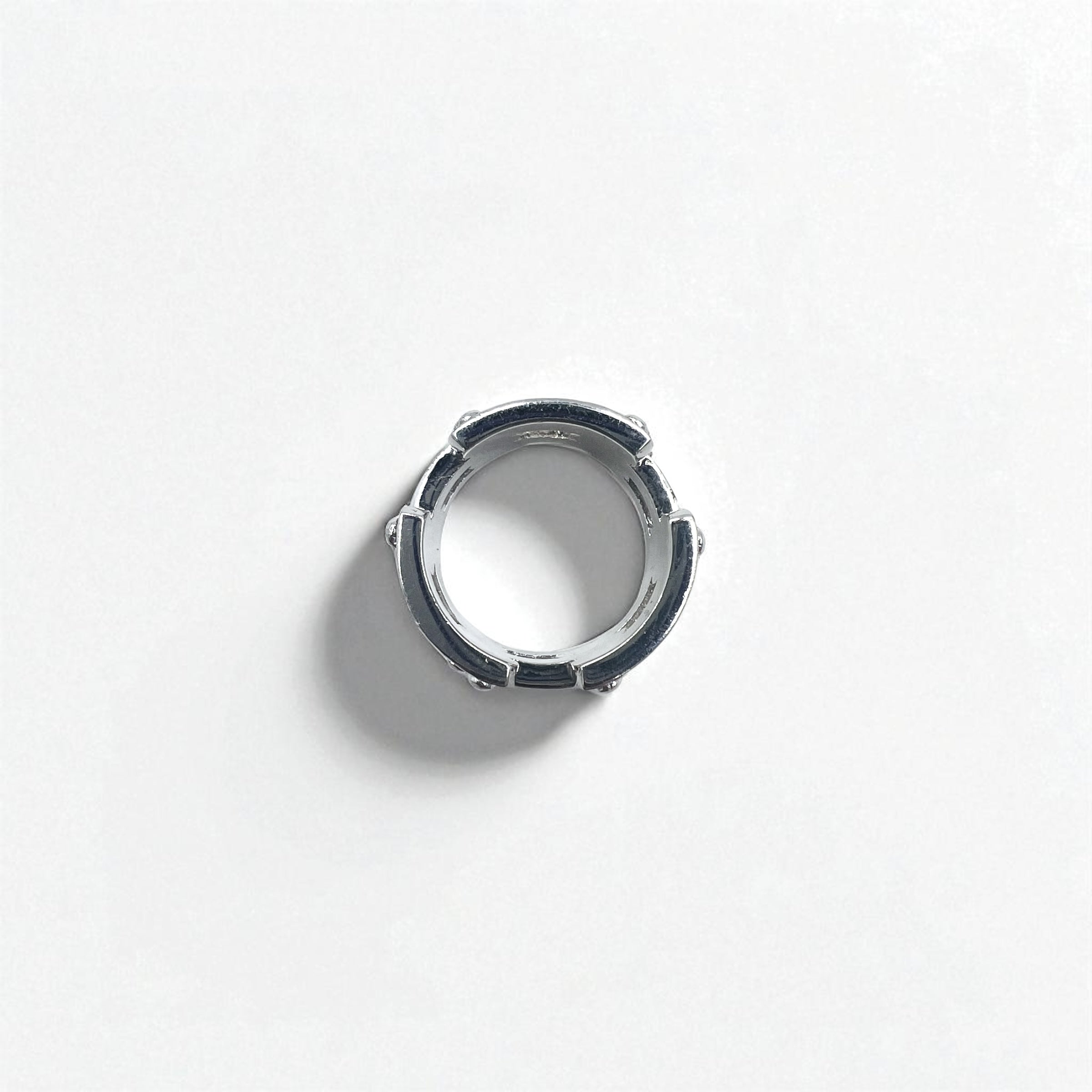 Anello vintage in argento, stile Steampunk, misura 14, in argento 925, Rock