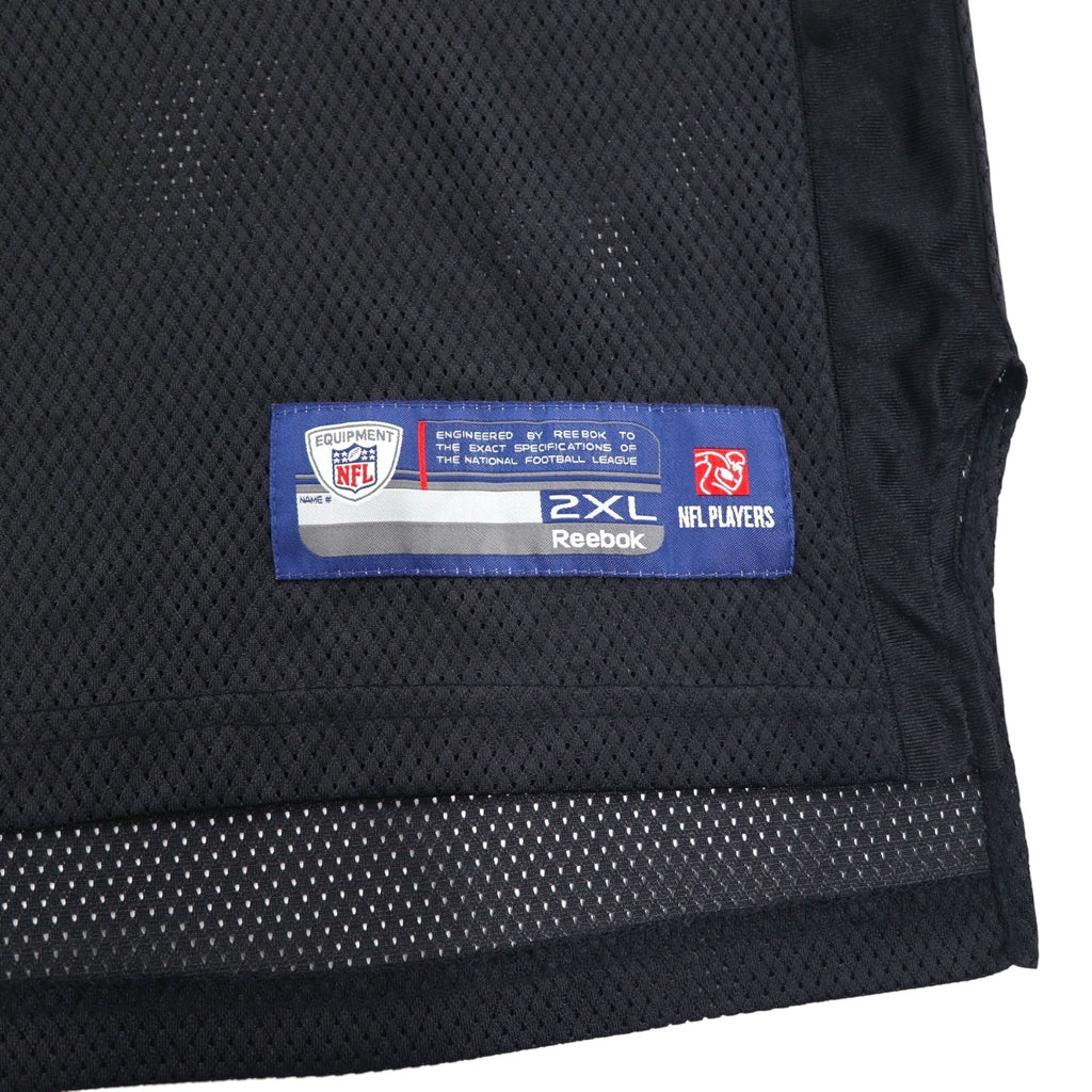 Maglia da gioco Reebok in mesh NFL EQUIPMENT 2XL Nera Nylon Numerata