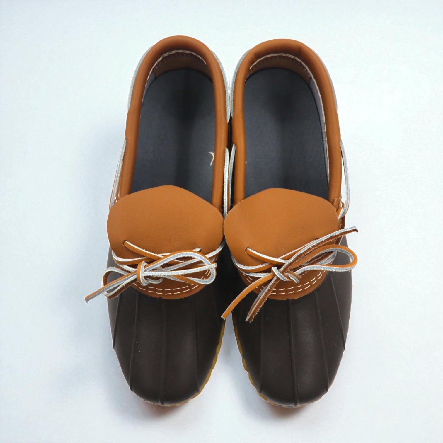 L.L.Bean USA Stivale mocassino in gomma Bean Boots 27 cm in pelle e gomma con suola in gomma 175067 Nuovo