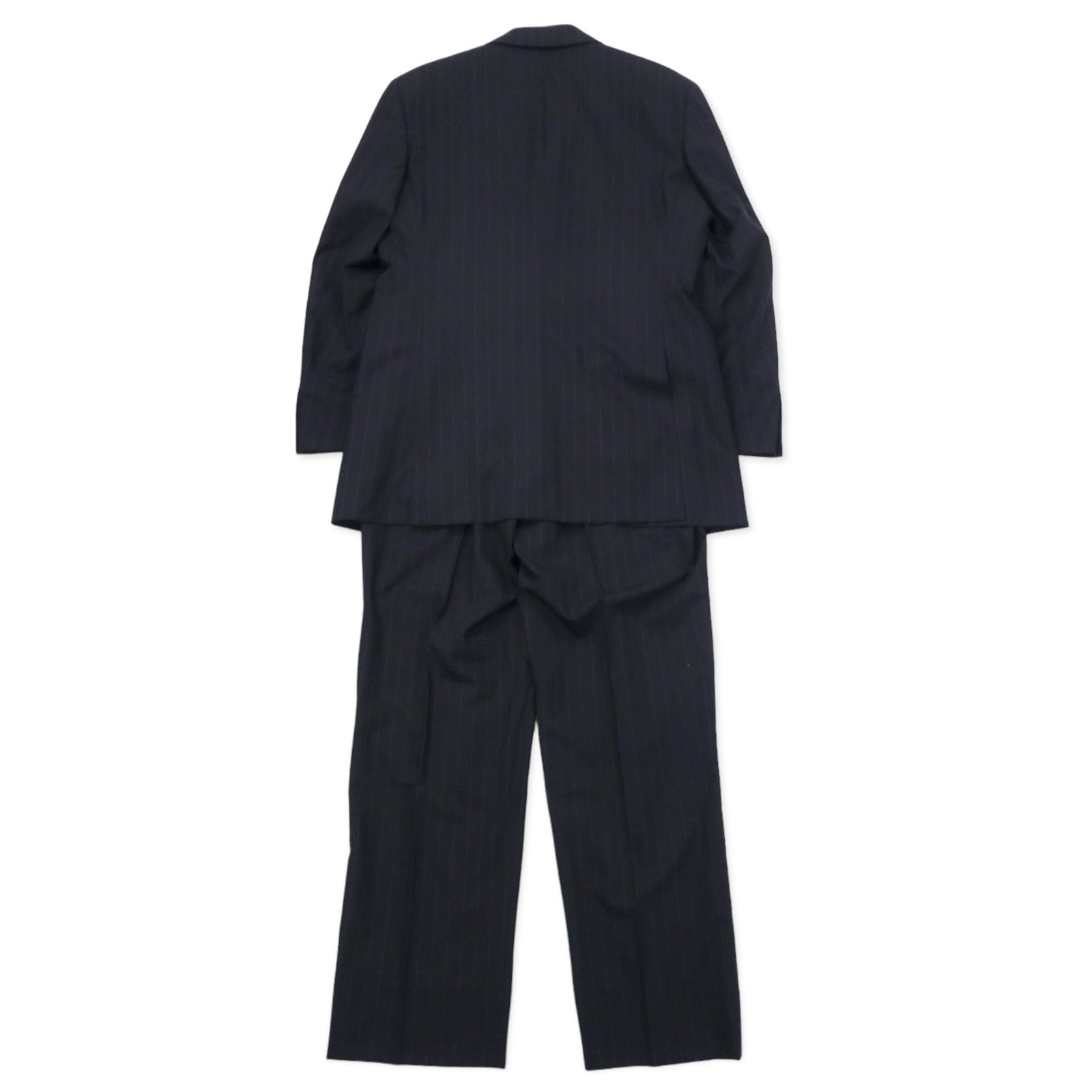 BURBERRY Completo 3 bottoni CLUB COLLECTION 96-86-175 L40 grigio gessato lana Super 120's Prodotto in Giappone
