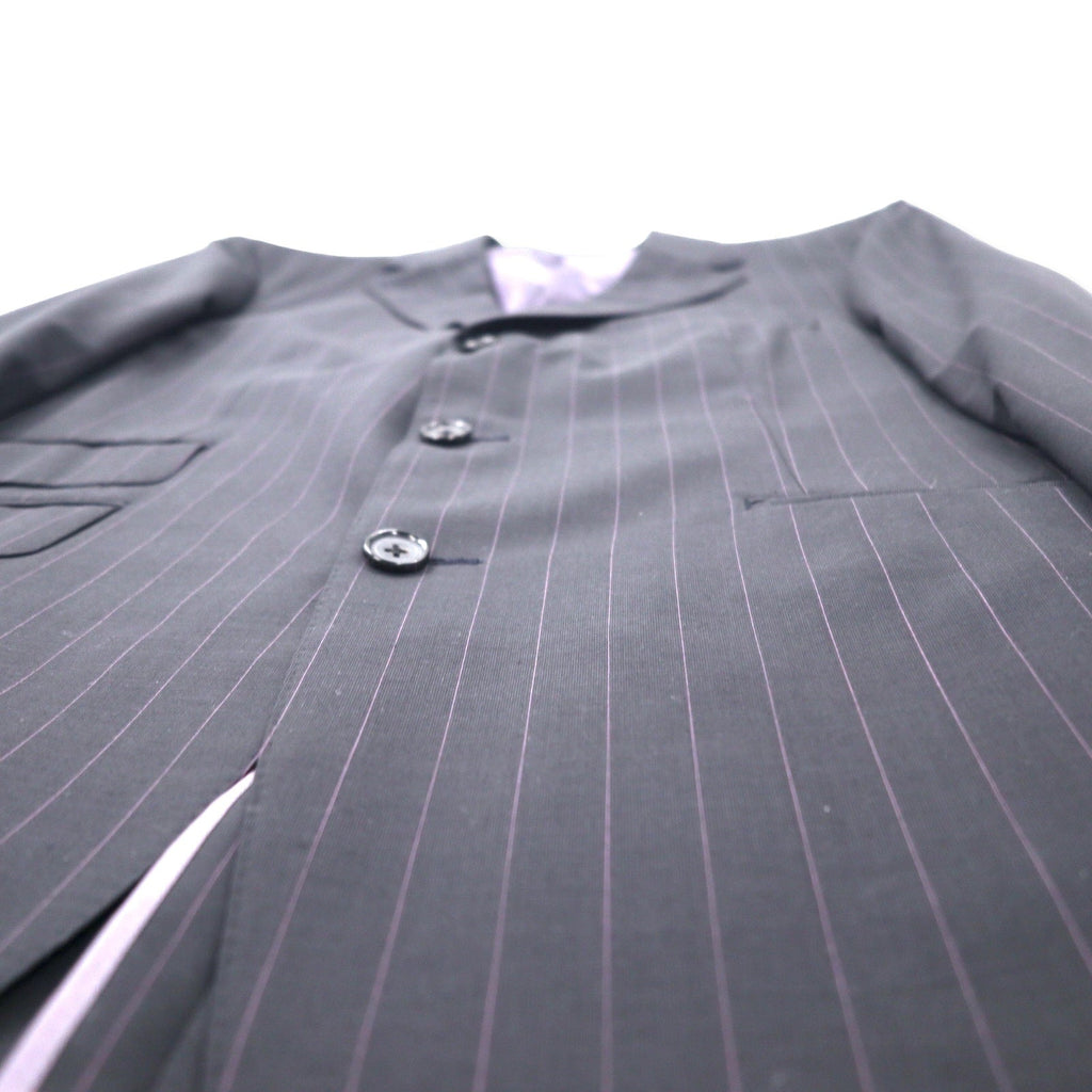 BURBERRY Completo 3 bottoni CLUB COLLECTION 96-86-175 L40 grigio gessato lana Super 120's Prodotto in Giappone