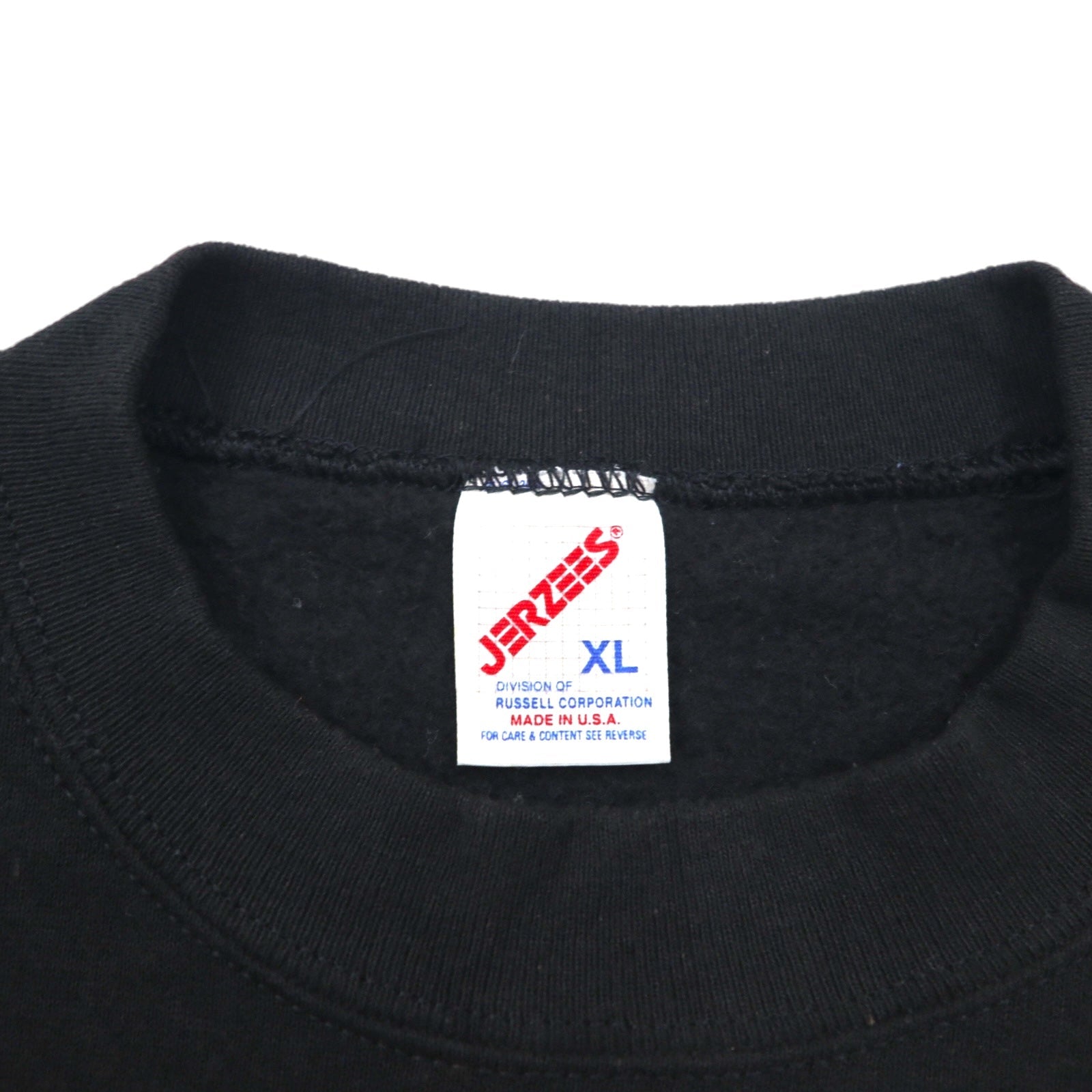 JERZEES anni '80 Made in USA Felpa XL Nera Cotone Interno felpato SUSQUENA CHAPTER F.M.C.A.
