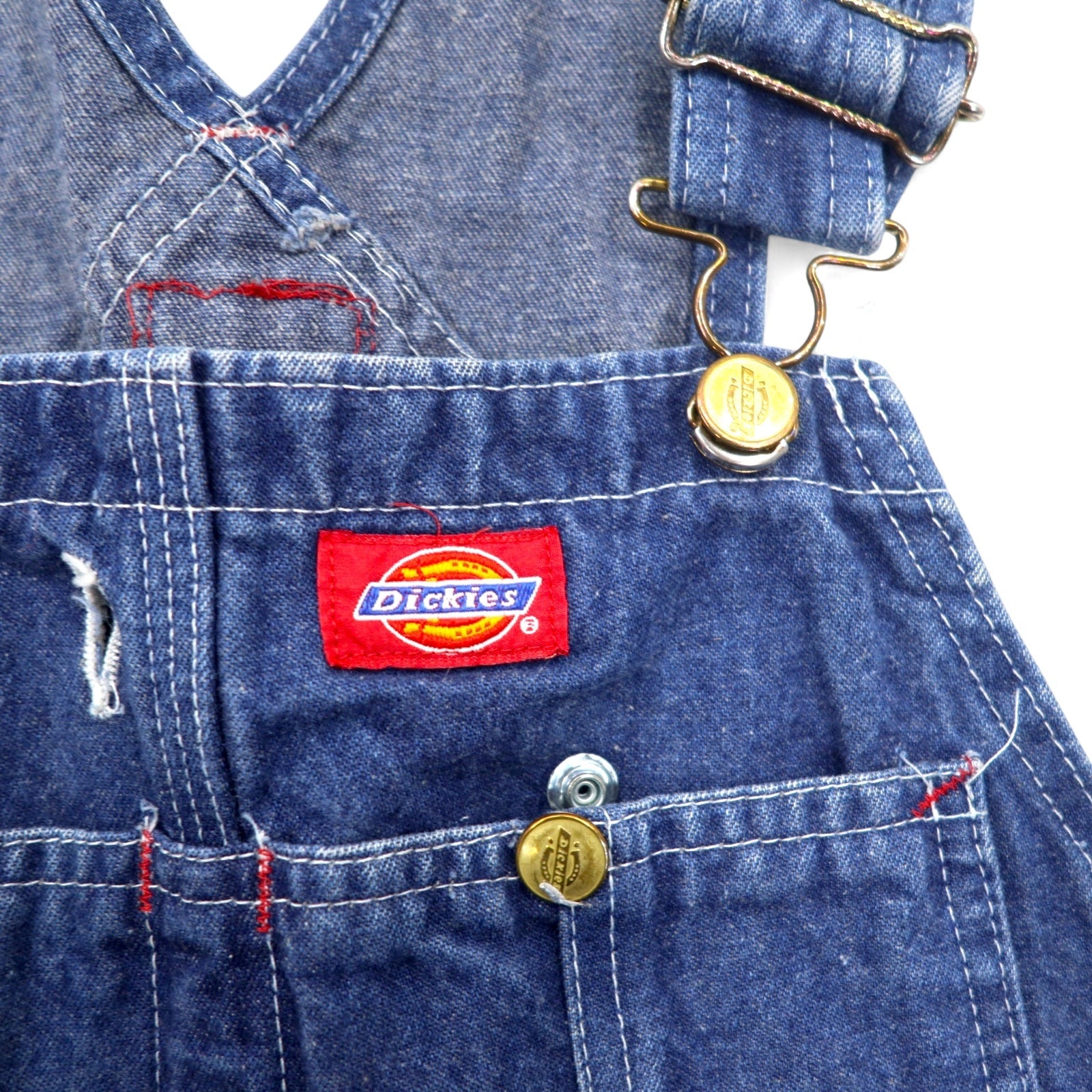 Dickies デニム オーバーオール 34 ブルー コットン