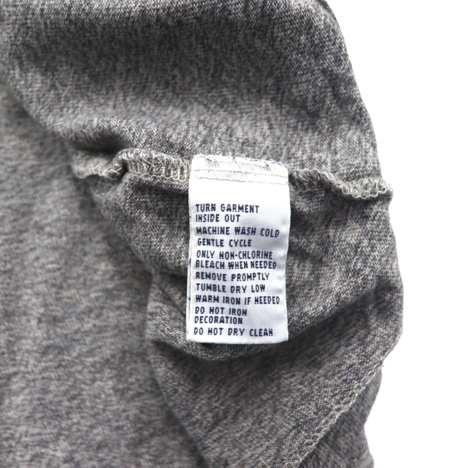 POLO RALPH LAUREN エンブレムロゴ プリント Tシャツ L グレー コットン ATHL.DEPT.