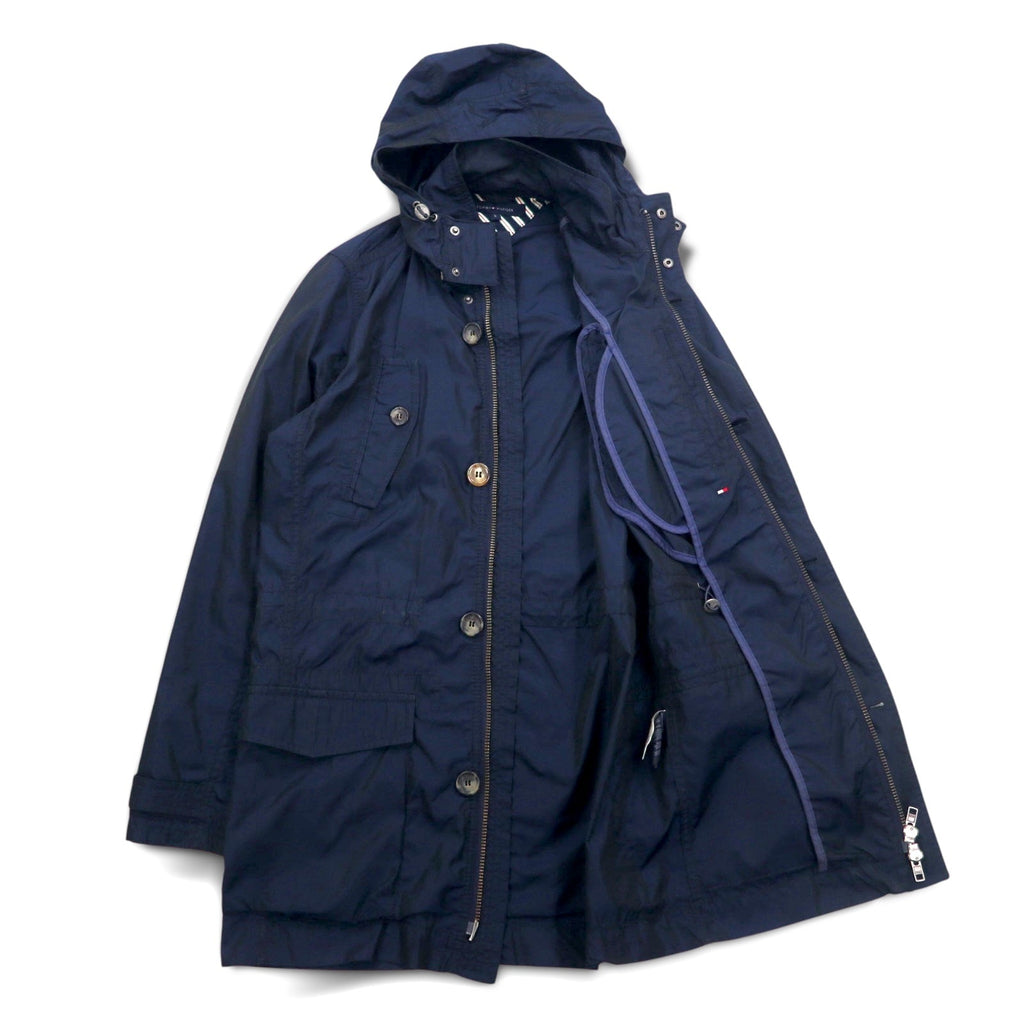 TOMMY HILFIGER anni 2000 Parka M-51 Field Parka S Coulisse Cappuccio rimovibile Doppia zip