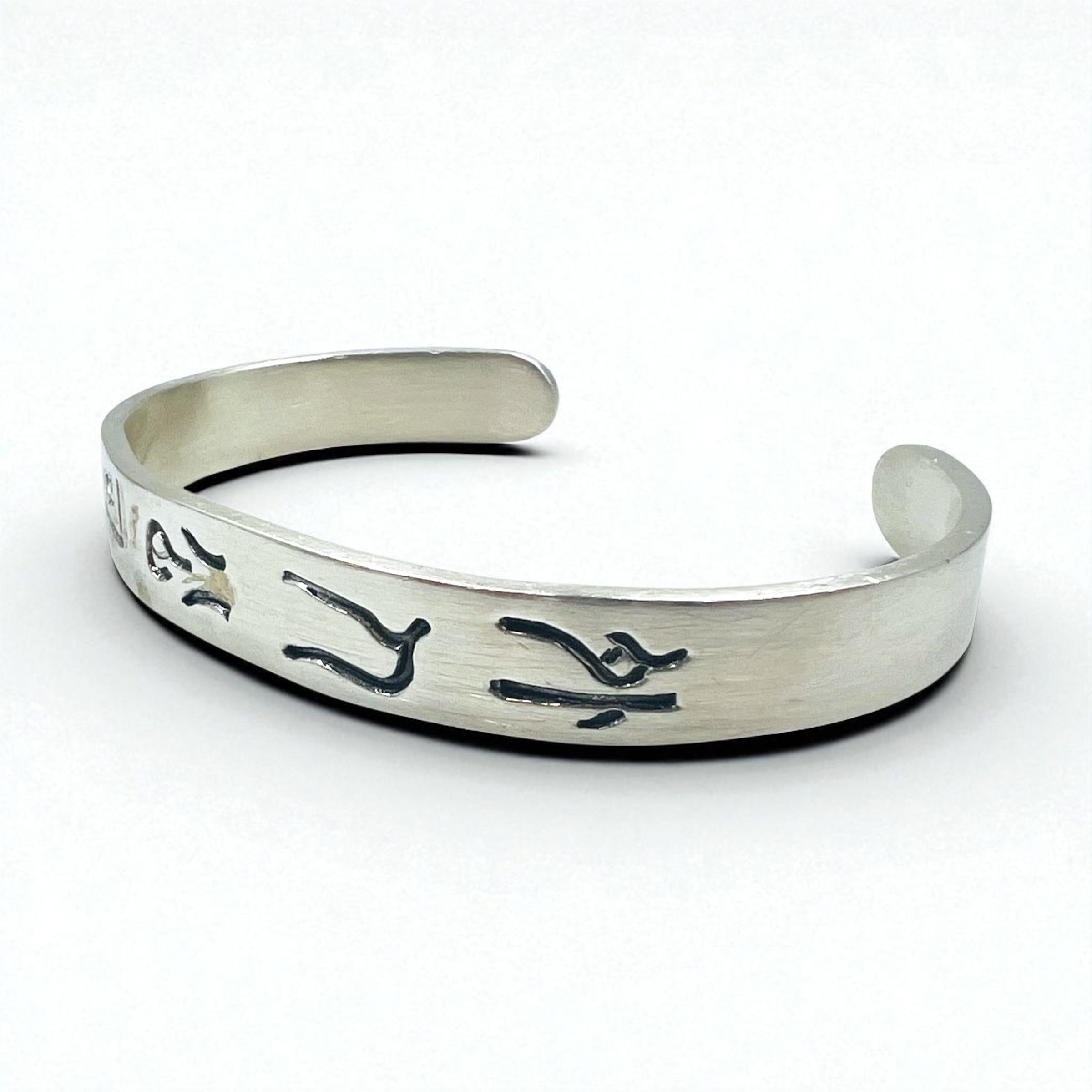 GAIJIN MADE ( HOLLYWOOD RANCH MARKET ) 外人公司 漢字 シルバー バングル 925 STERLING