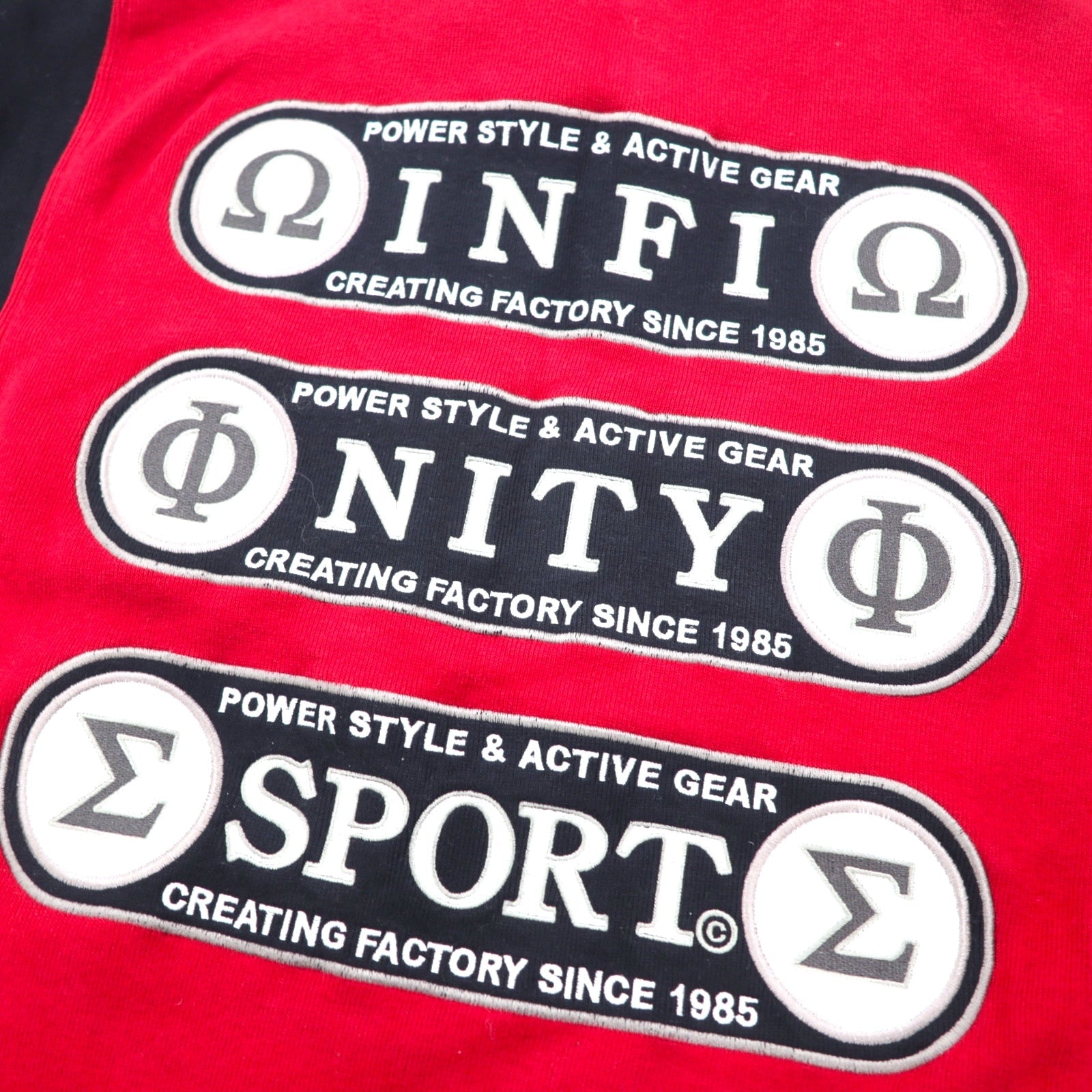 90年代 INFINITY SPORT スウェット セットアップ ジャージ FREE レッド コットン ドローコード