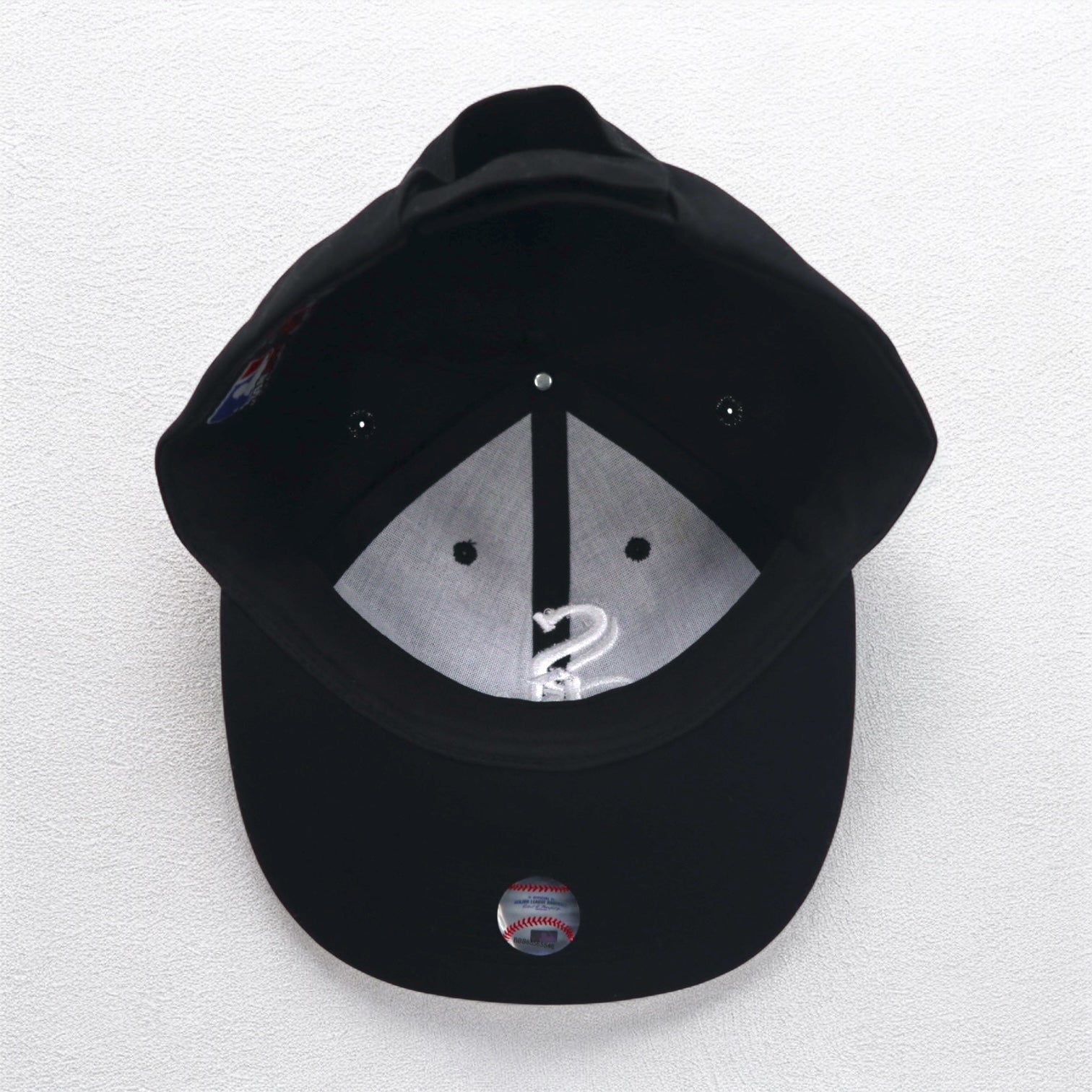 MLB ホワイトソックス ベースボールキャップ FREE マジックテープ ブラック OC SPORTS Chicago White Sox