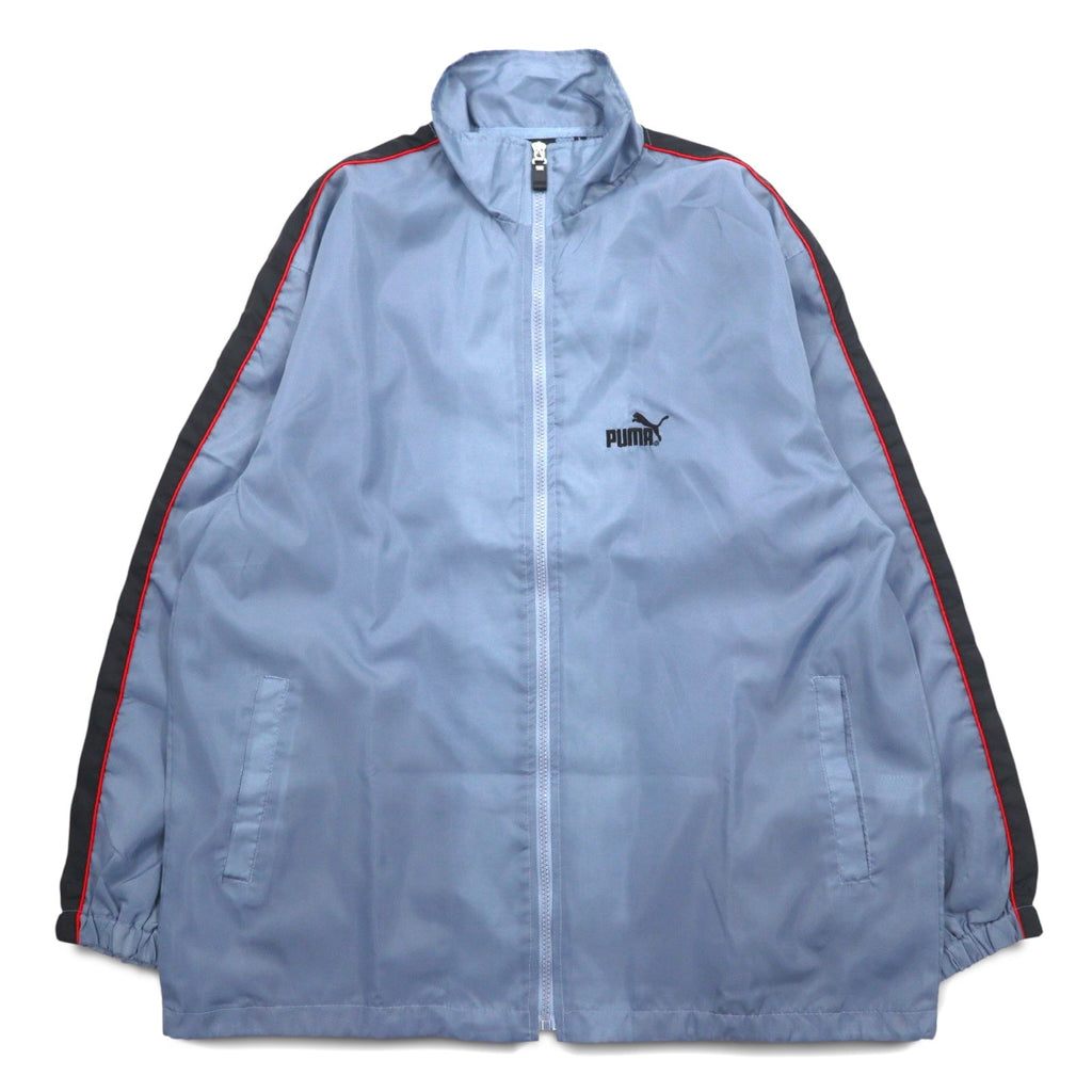 PUMA Anni '90 Tuta Track Jacket Completo L Grigio Strisce Laterali Nuovo con Etichetta