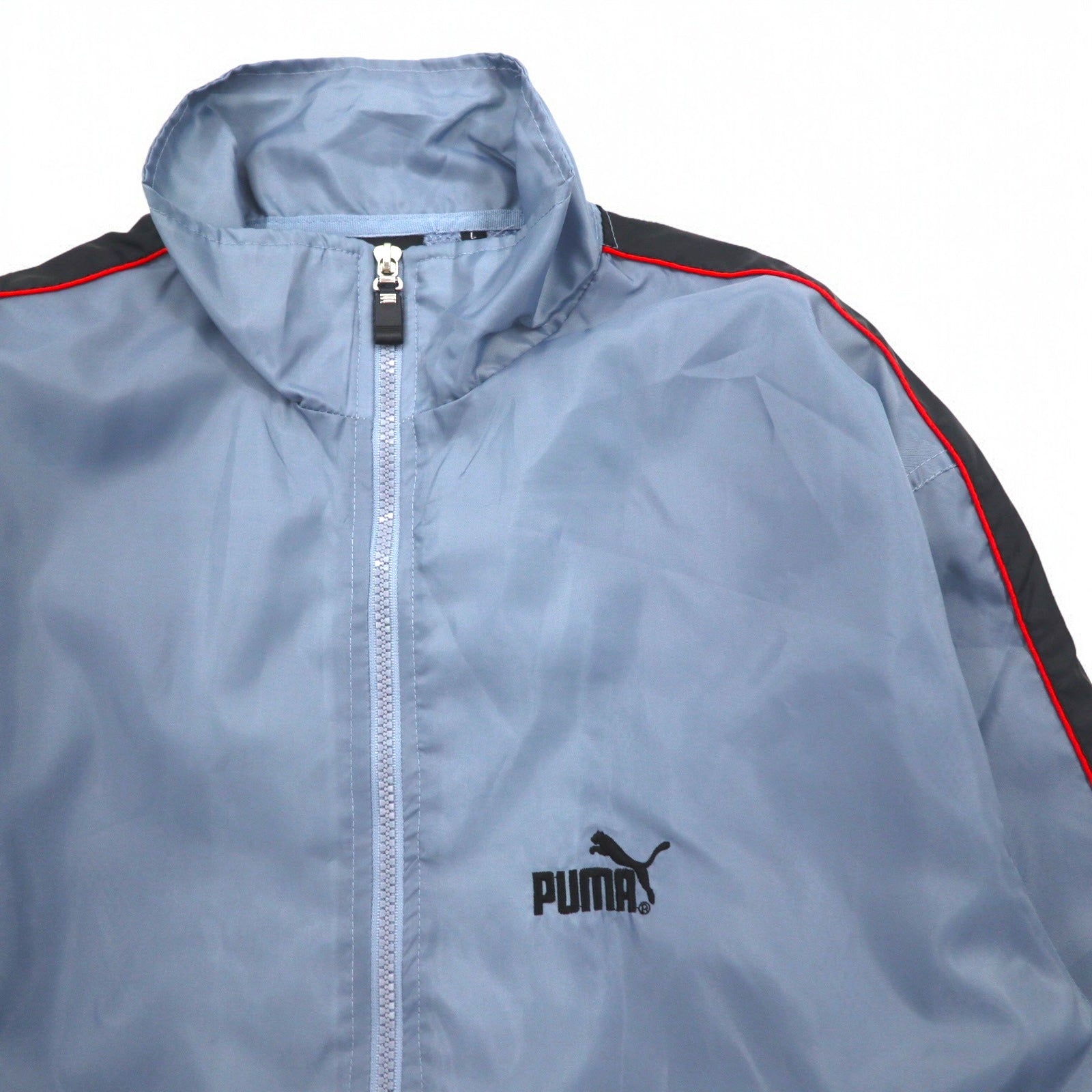 PUMA Anni '90 Tuta Track Jacket Completo L Grigio Strisce Laterali Nuovo con Etichetta