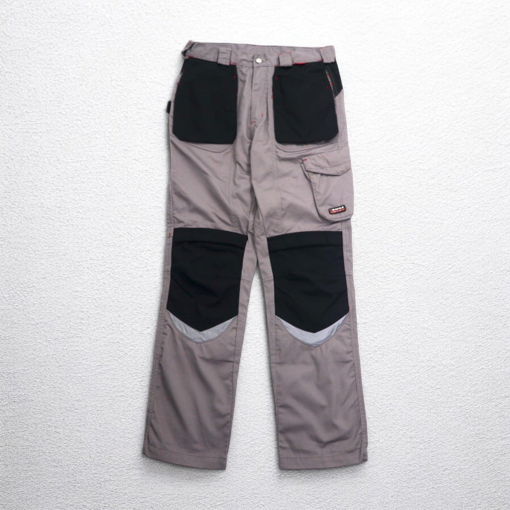 COFRA Euro Work Pantaloni Cargo Utilità Double Knee, Pantaloni da Lavoro, M, Grigio, Cotone, Poliestere