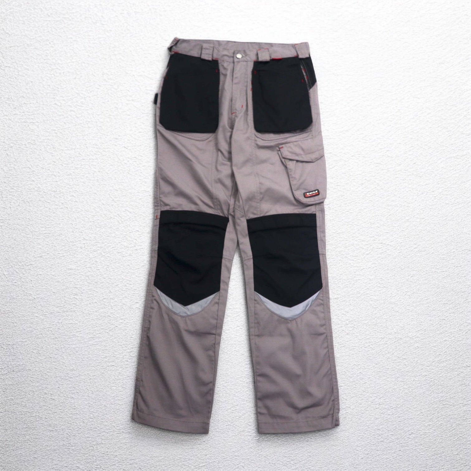COFRA Euro Work Pantaloni Cargo Utilità Double Knee, Pantaloni da Lavoro, M, Grigio, Cotone, Poliestere