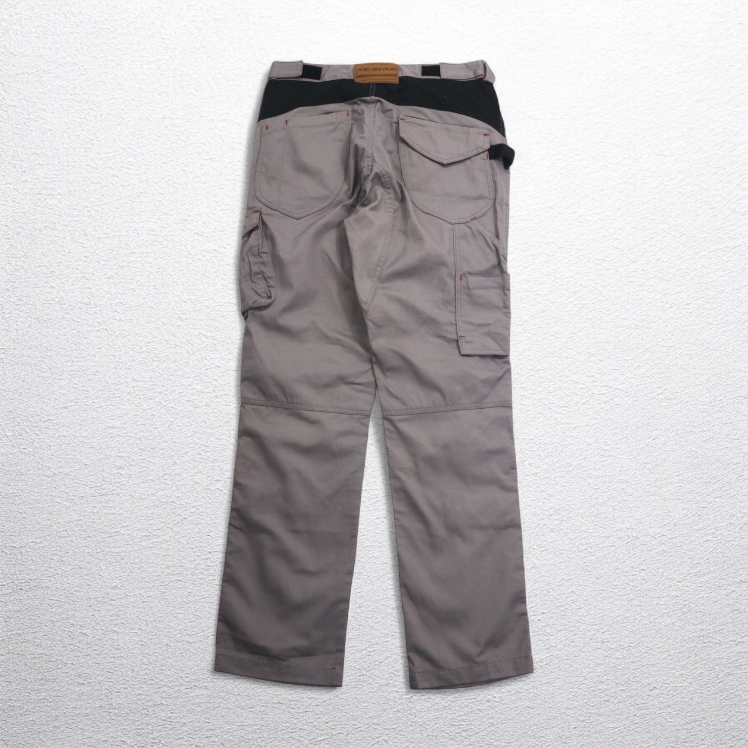 COFRA Euro Work Pantaloni Cargo Utilità Double Knee, Pantaloni da Lavoro, M, Grigio, Cotone, Poliestere