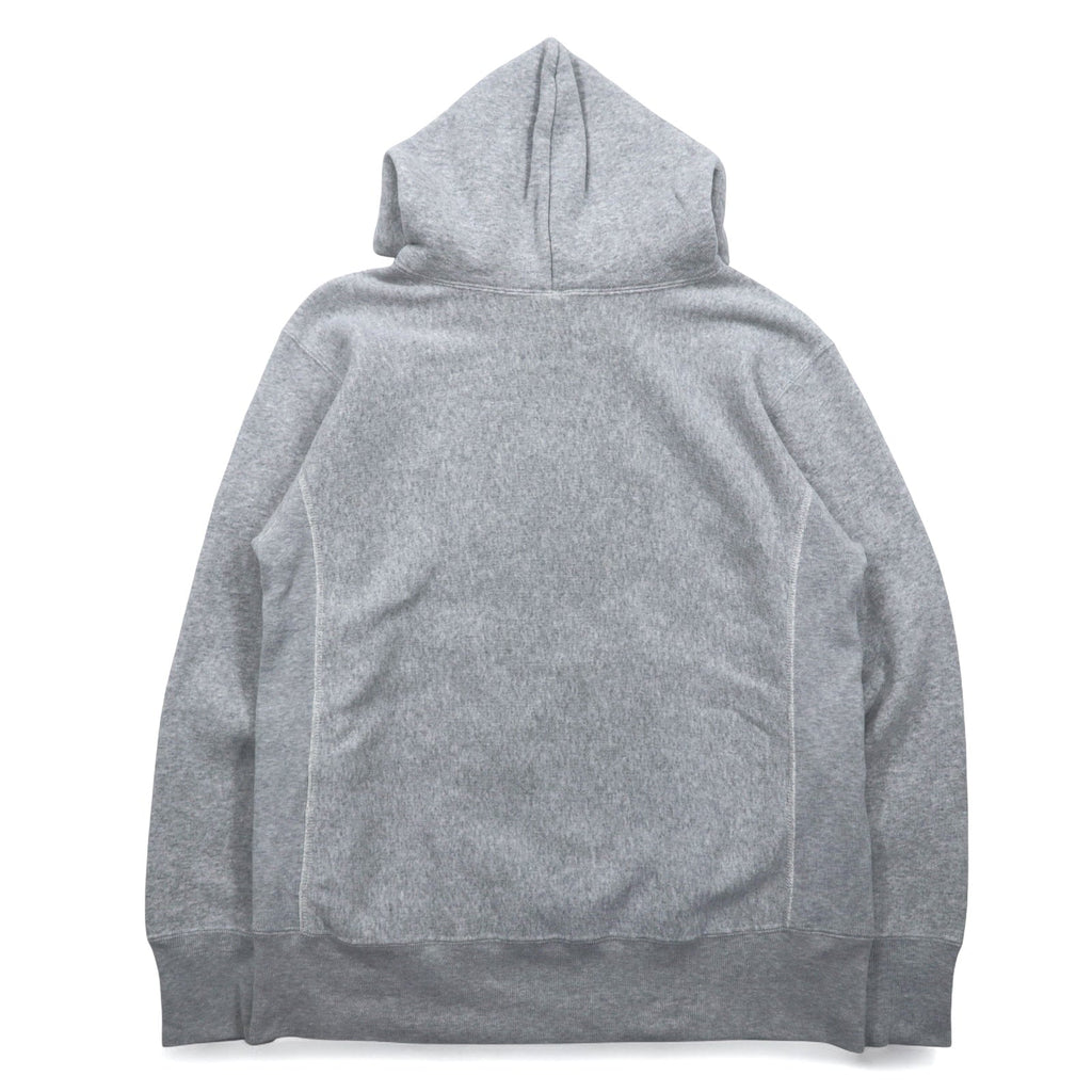 Champion Reverse Weave Felpa con cappuccio pullover XL grigia con logo script ricamato, riedizione etichetta blu C3-L107