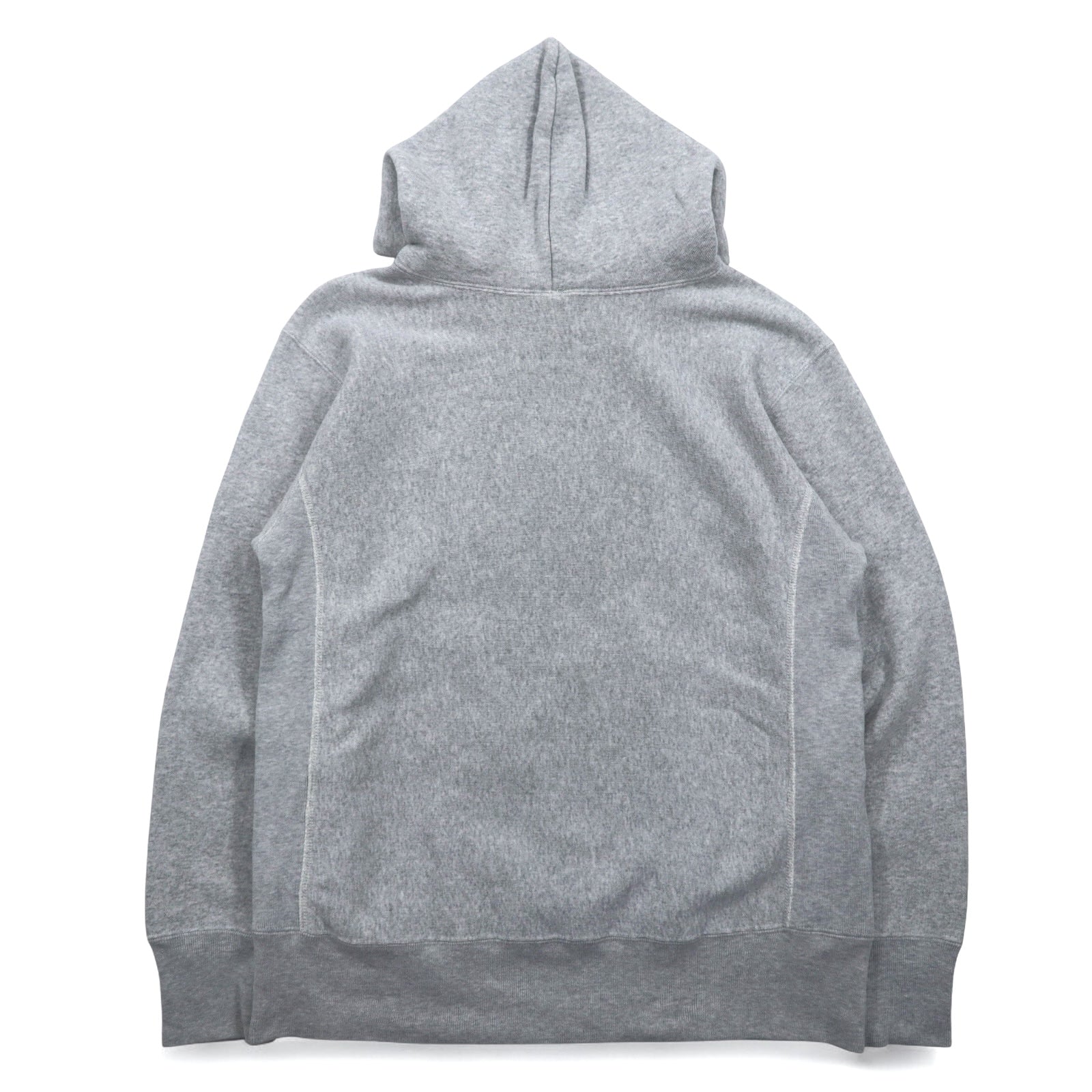 Champion Reverse Weave Felpa con cappuccio pullover XL grigia con logo script ricamato, riedizione etichetta blu C3-L107
