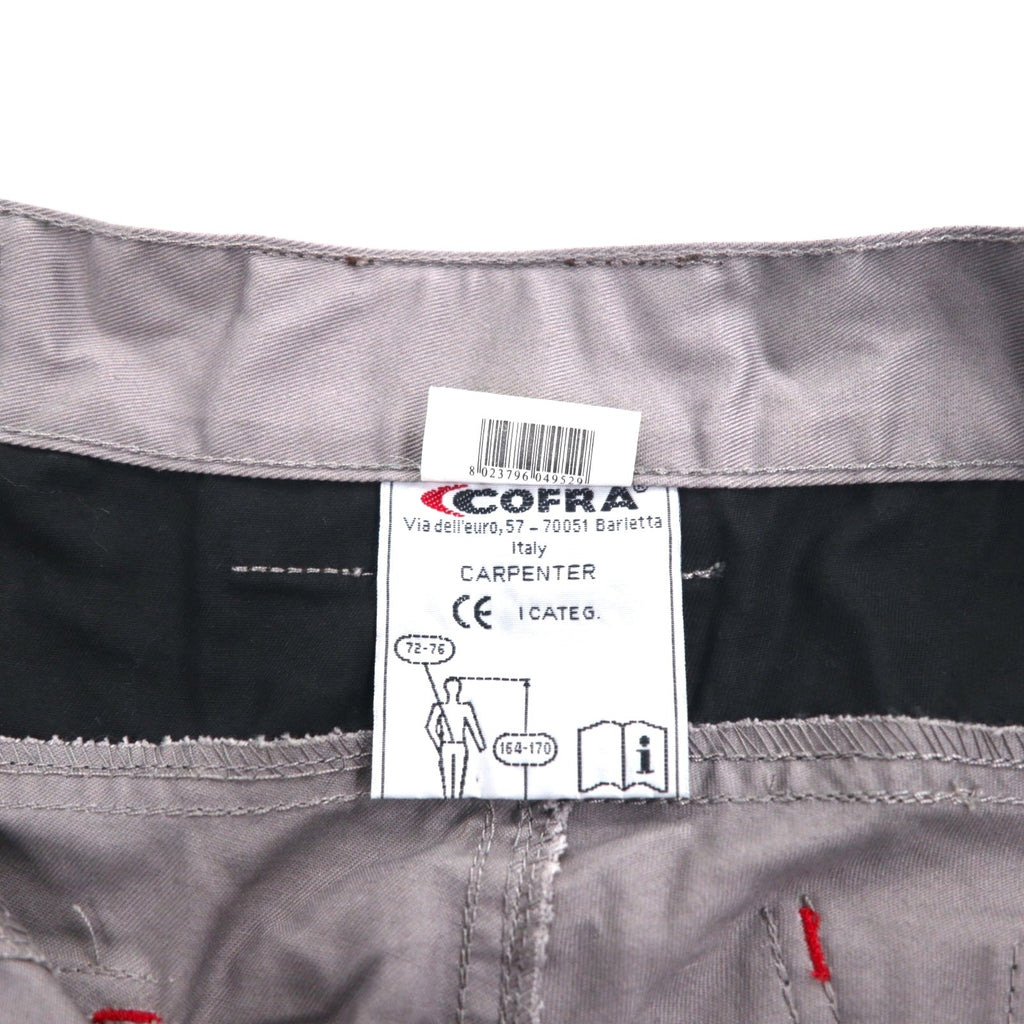 COFRA Euro Work Pantaloni Cargo Utilità Double Knee, Pantaloni da Lavoro, M, Grigio, Cotone, Poliestere