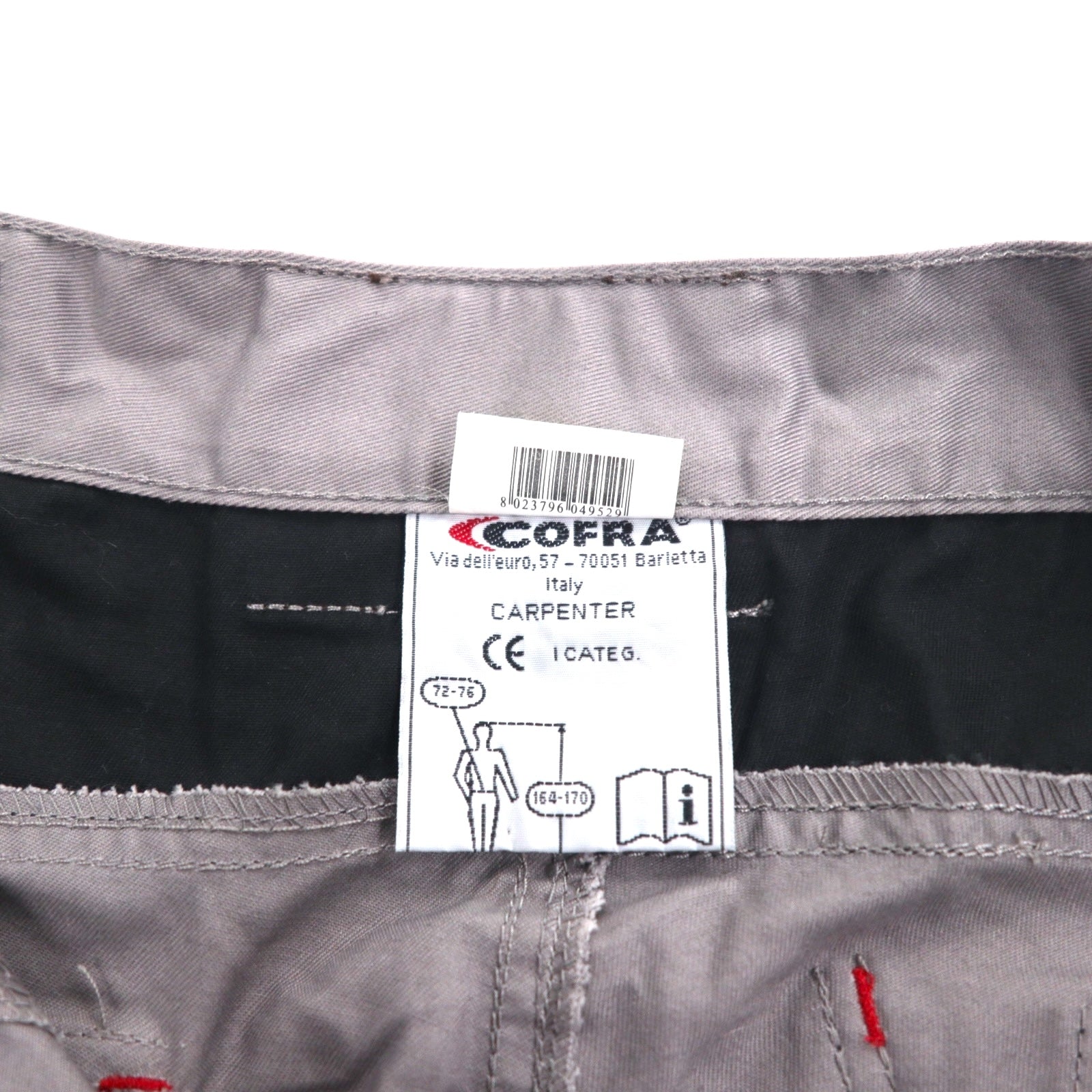 COFRA Euro Work Pantaloni Cargo Utilità Double Knee, Pantaloni da Lavoro, M, Grigio, Cotone, Poliestere