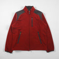 NAUTICA フルジップ フリースジャケット L レッド OUTERLITE SERIES ダブルジップ NAUTEX