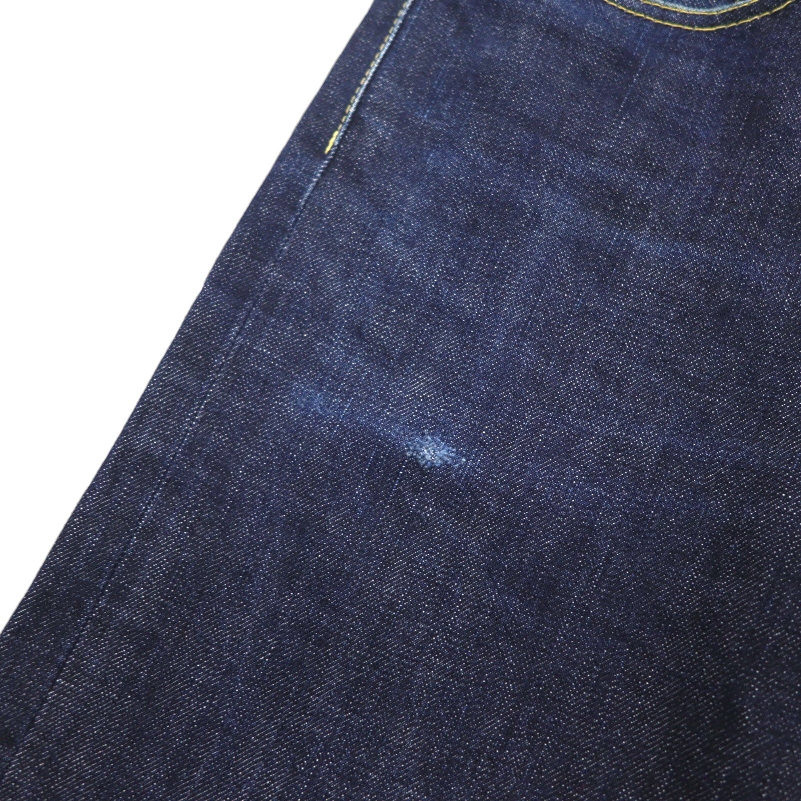 Calee Jeans dritti rigidi con cimosa, taglia XL, indaco blu, made in Japan