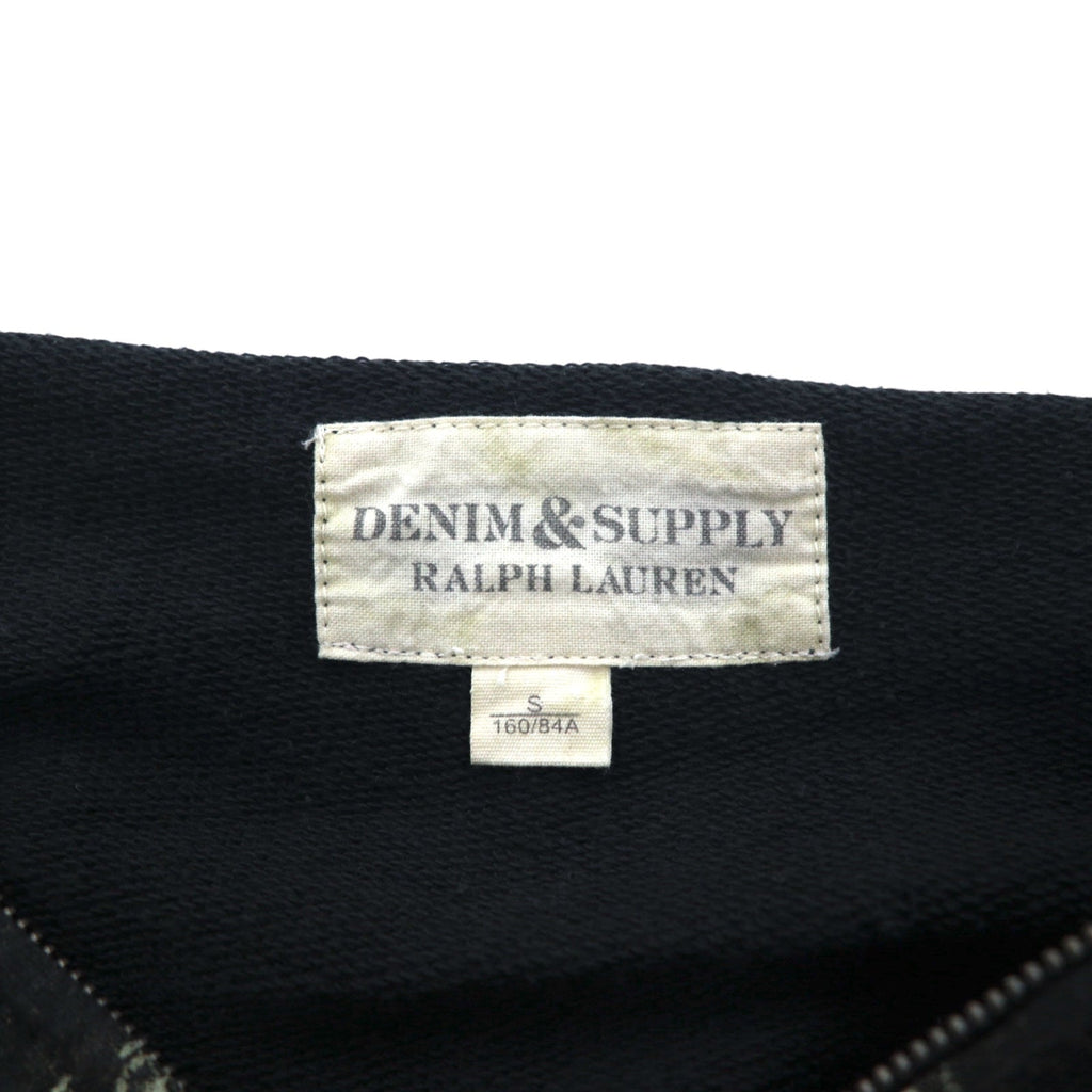 DENIM & SUPPLY RALPH LAUREN インディアンプリント フルジップパーカー S ブラック コットン