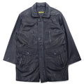Wind Armour Car Coat in Pelle di Daino, Pelle di Cervo dal Regno Unito, Taglia L, Nero