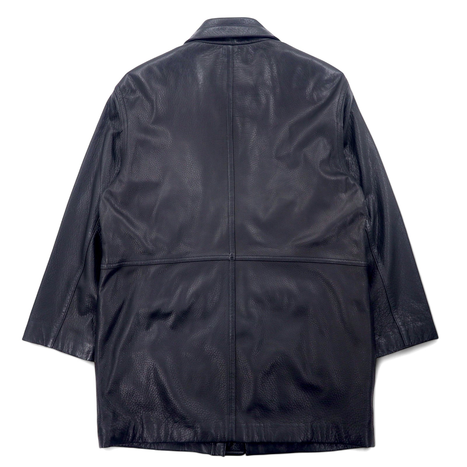Wind Armour Car Coat in Pelle di Daino, Pelle di Cervo dal Regno Unito, Taglia L, Nero