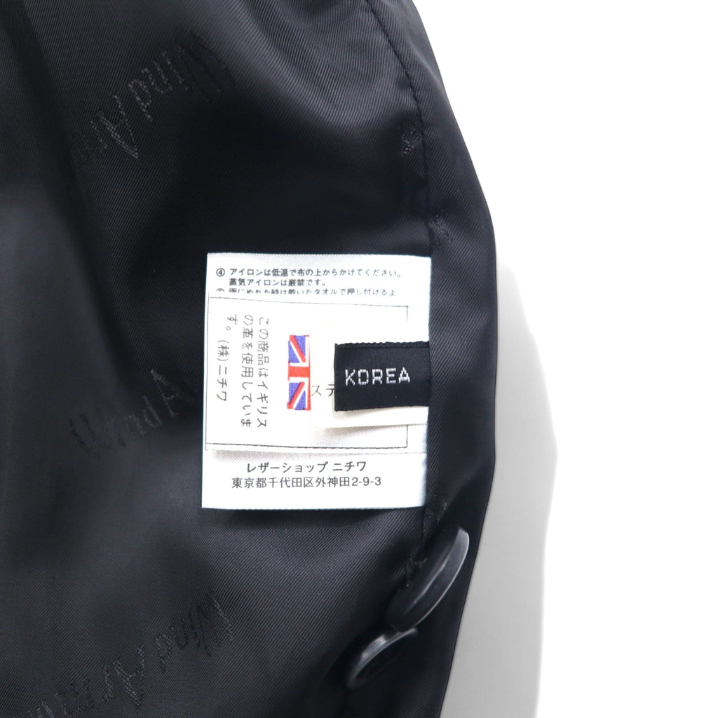 Wind Armour Car Coat in Pelle di Daino, Pelle di Cervo dal Regno Unito, Taglia L, Nero