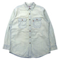 Levi's 90年代 アイスウォッシュ デニムシャツ L ブルー コットン オレンジタブ