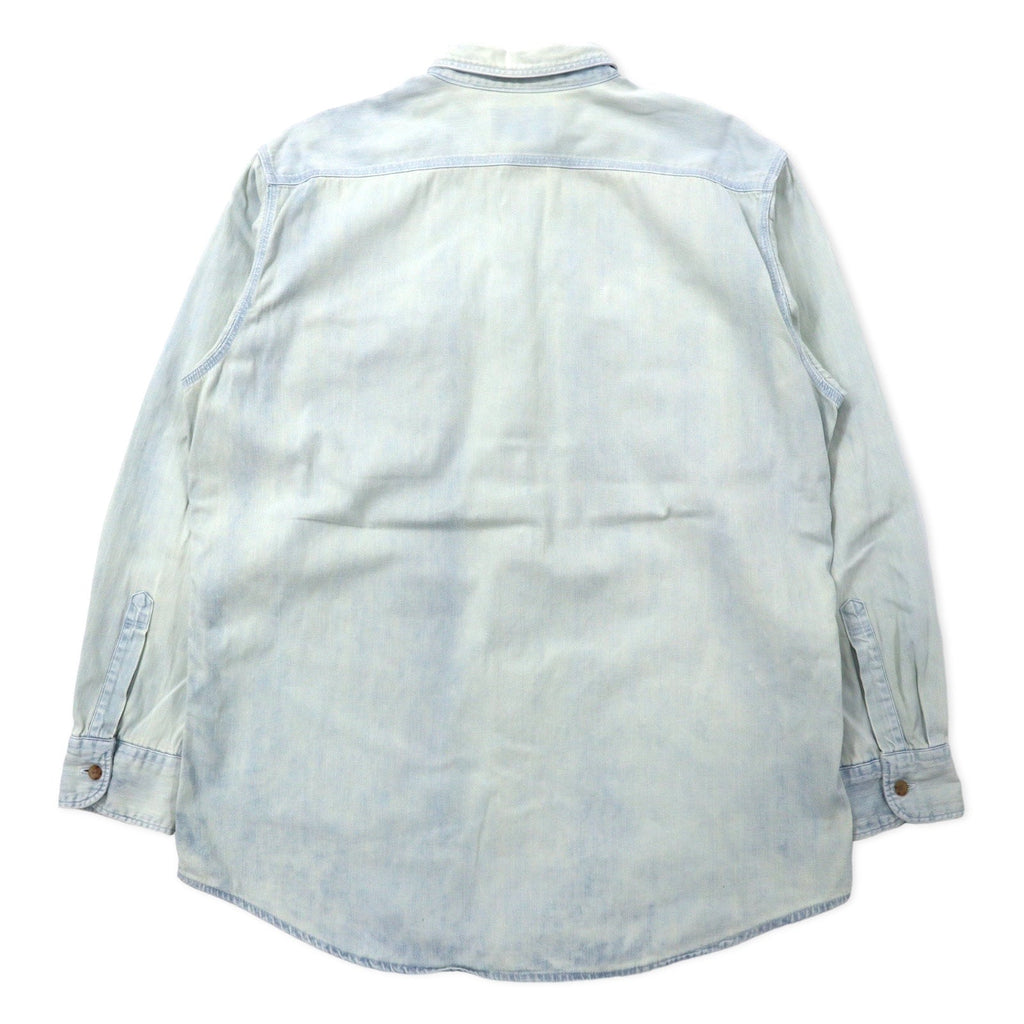 Levi's 90年代 アイスウォッシュ デニムシャツ L ブルー コットン オレンジタブ