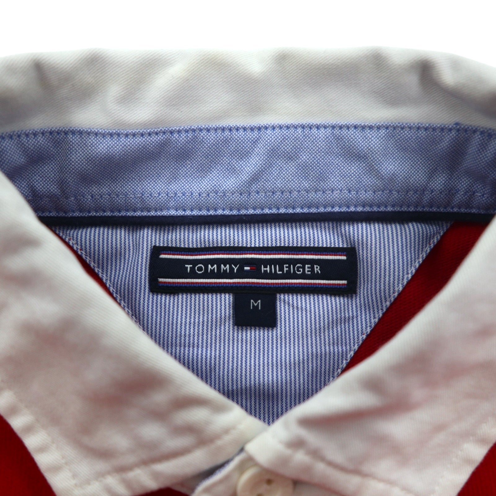 TOMMY HILFIGER Maglia rugby M Rosso Cotone Logo ricamato MW0MW06611