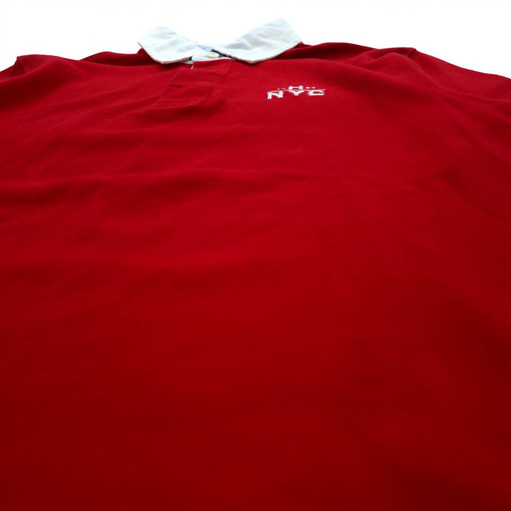 TOMMY HILFIGER Maglia rugby M Rosso Cotone Logo ricamato MW0MW06611