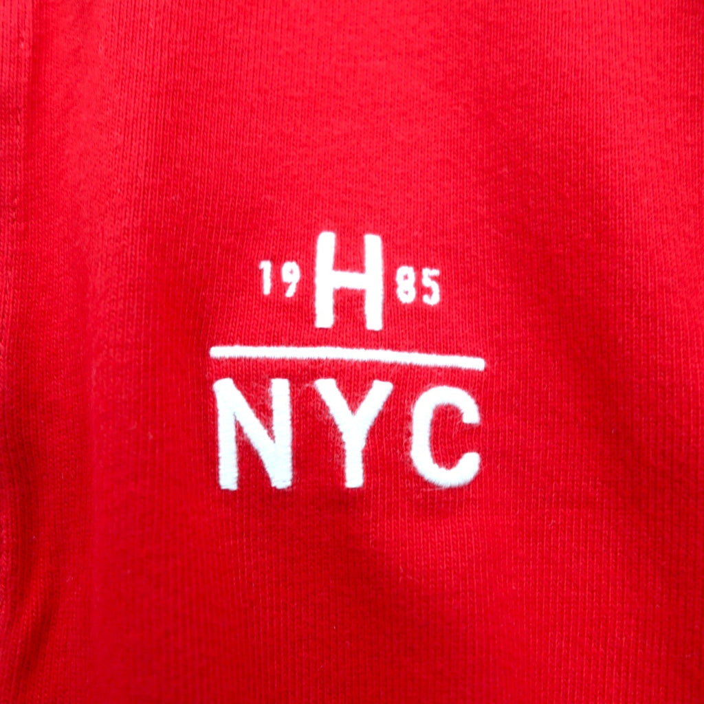 TOMMY HILFIGER Maglia rugby M Rosso Cotone Logo ricamato MW0MW06611