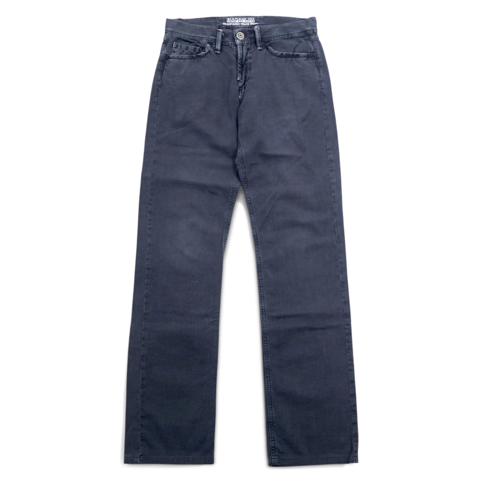 NAPAPIJRI Pantaloni in denim neri, taglia M, dritti, grigi, made in Romania N0YUNUH89