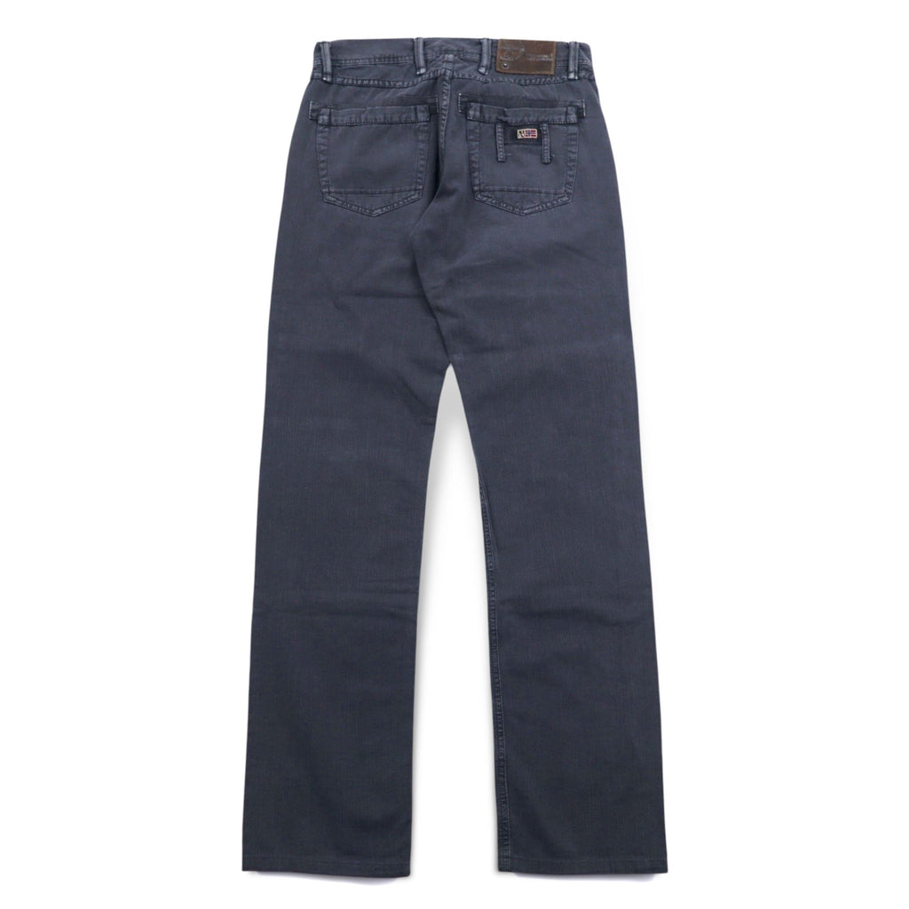 NAPAPIJRI Pantaloni in denim neri, taglia M, dritti, grigi, made in Romania N0YUNUH89